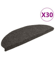 Tapis d'escalier autocollant 30 pcs anthracite 65x21x4 cm | Mobilier & Déco