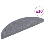 Tapis d'escalier auto-adhésifs 30 pcs gris clair 56x17x3 cm | Mobilier & Déco