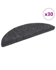 Tapis d'escalier auto-adhésifs 30 pcs gris foncé 56x17x3 cm | Mobilier & Déco