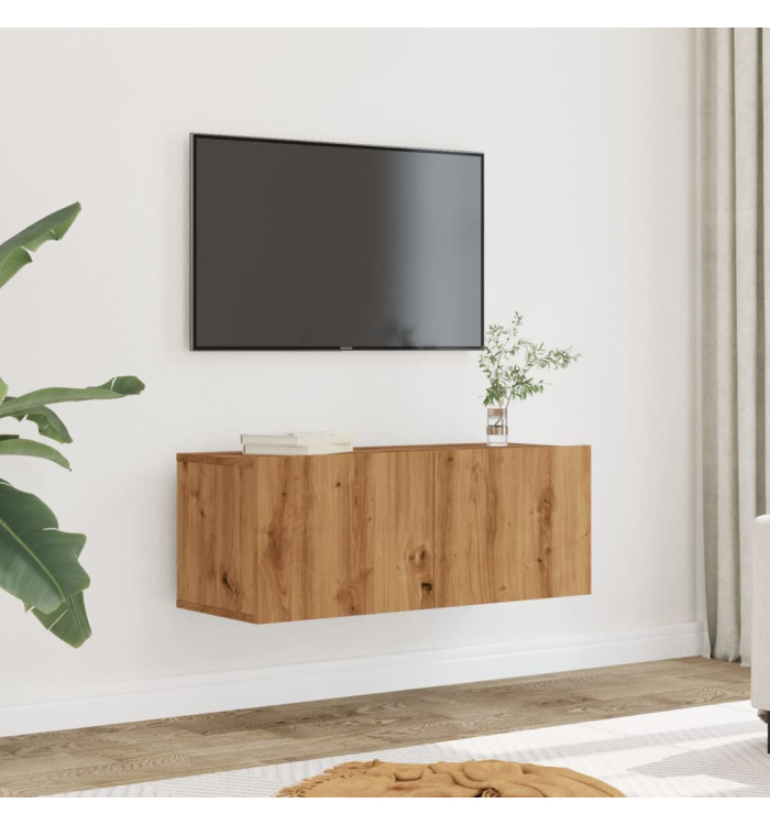 Meubles TV muraux 2 pcs chêne artisanal 80x30x30 cm | Mobilier & Déco