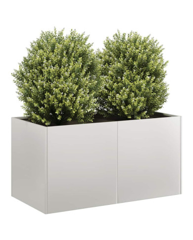 Jardinière 80x40x40 cm acier inoxydable | Mobilier & Déco