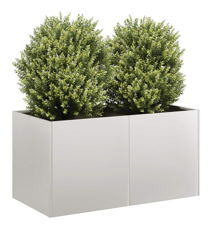 Jardinière 80x40x40 cm acier inoxydable | Mobilier & Déco
