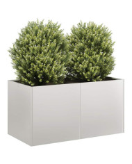 Jardinière 80x40x40 cm acier inoxydable | Mobilier & Déco