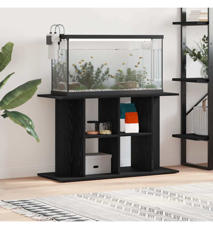 Support d'aquarium chêne noir 100x40x60 cm bois d'ingénierie | Mobilier & Déco