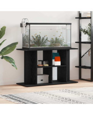 Support d'aquarium chêne noir 100x40x60 cm bois d'ingénierie | Mobilier & Déco