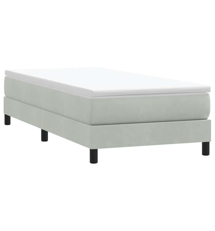 Sommier à lattes de lit sans matelas 80x210 cm velours | Mobilier & Déco