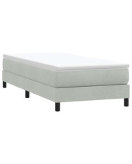 Sommier à lattes de lit sans matelas 80x210 cm velours | Mobilier & Déco