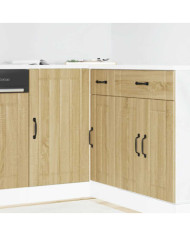 Meuble de base de lavabo Lucca chêne sonoma bois d'ingénierie | Mobilier & Déco
