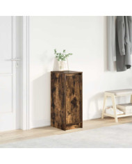 Armoire à chaussures chêne fumé 29,5x34x76 cm bois d'ingénierie | Mobilier & Déco