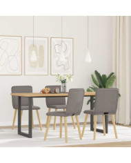 Chaises à manger lot de 4 taupe tissu | Mobilier & Déco