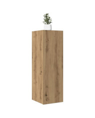 Meuble TV chêne artisanal 30,5x30x90 cm bois d'ingénierie | Mobilier & Déco