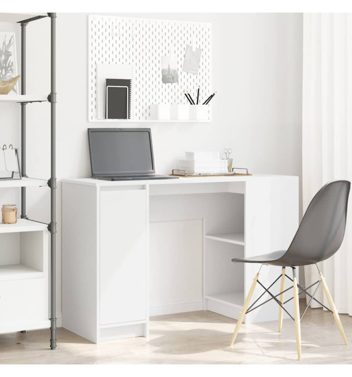 Bureau blanc 120x42x76 cm bois d'ingénierie | Mobilier & Déco