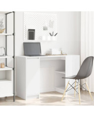 Bureau blanc 120x42x76 cm bois d'ingénierie | Mobilier & Déco