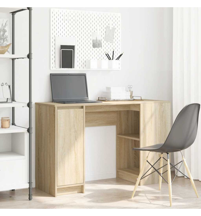 Bureau chêne sonoma 120x42x76 cm bois d'ingénierie | Mobilier & Déco
