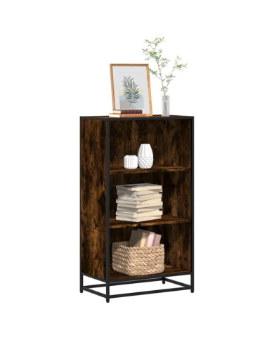 Bibliothèque chêne fumé 60x35x107,5 cm bois d'ingénierie | Mobilier & Déco