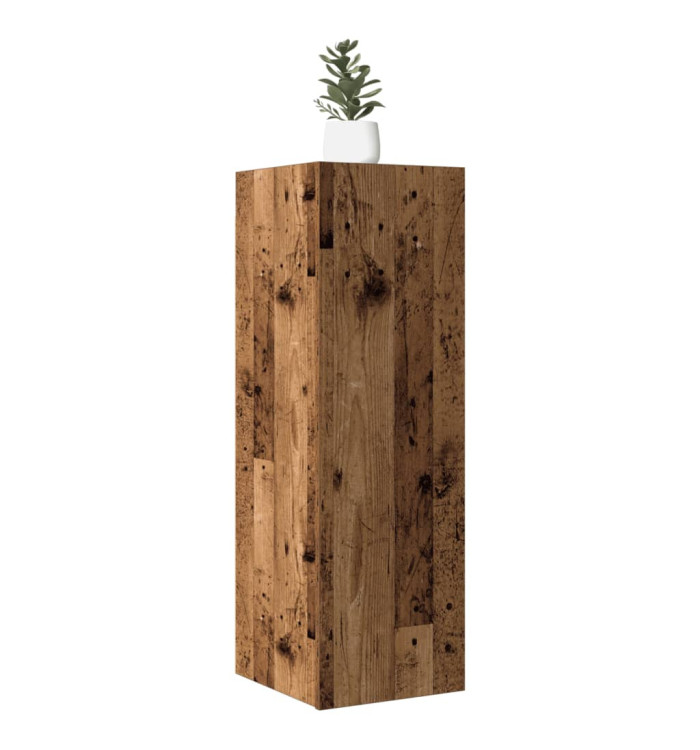 Meuble mural vieux bois 30,5x30x90 cm bois d'ingénierie | Mobilier & Déco