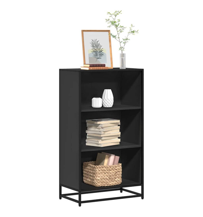 Bibliothèque noir 60x35x107,5 cm bois d'ingénierie | Mobilier & Déco