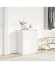 Armoire à chaussures blanc 57x34x76 cm bois d'ingénierie | Mobilier & Déco