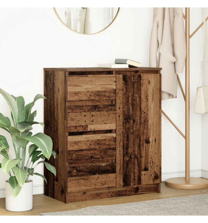 Buffet avec tiroirs vieux bois 71x35x84 cm bois d'ingénierie | Mobilier & Déco