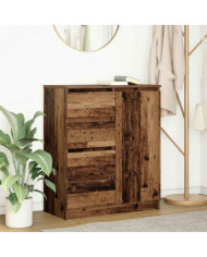 Buffet avec tiroirs vieux bois 71x35x84 cm bois d'ingénierie | Mobilier & Déco