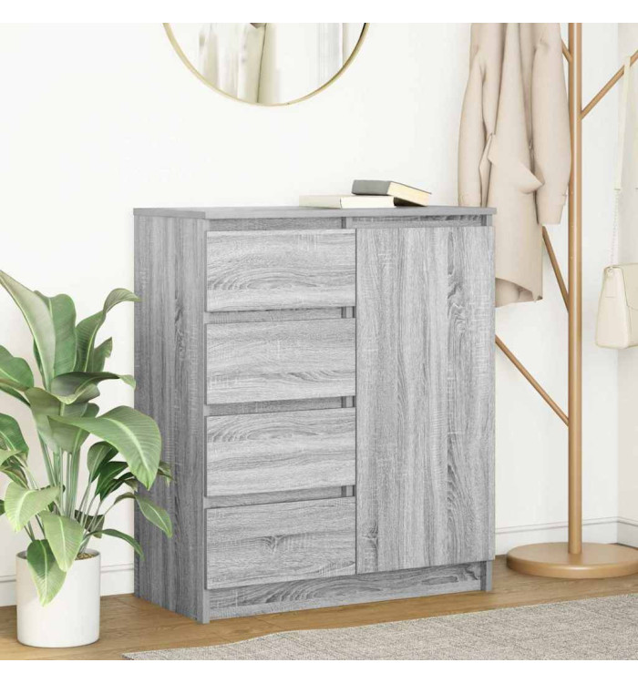 Buffet avec tiroirs sonoma gris 71x35x84 cm bois d'ingénierie | Mobilier & Déco