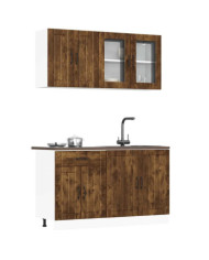 Ensemble d'armoires de cuisine 4 pcs Kalmar bois d'ingénierie | Mobilier & Déco