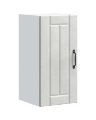 Armoire murale de cuisine Lucca gris béton bois ingénierie | Mobilier & Déco