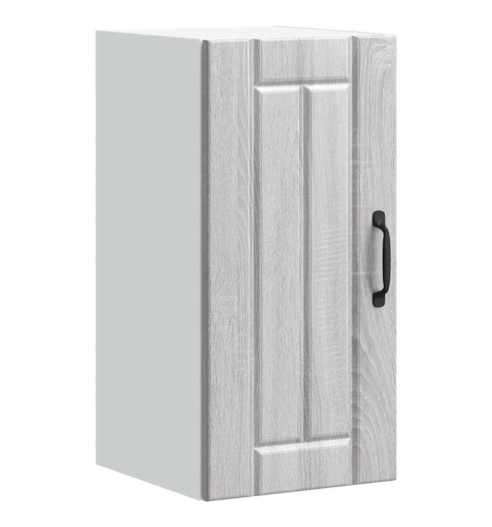Armoire murale de cuisine Lucca sonoma gris bois ingénierie | Mobilier & Déco