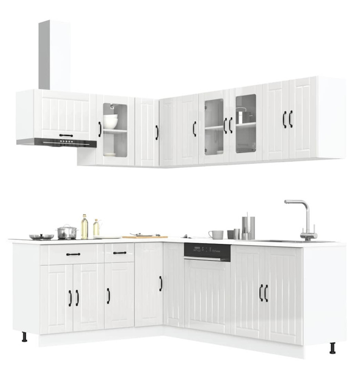 Ensemble d'armoires de cuisine 11 pcs Lucca bois d'ingénierie | Mobilier & Déco