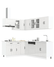 Ensemble d'armoires de cuisine 11 pcs Lucca bois d'ingénierie | Mobilier & Déco
