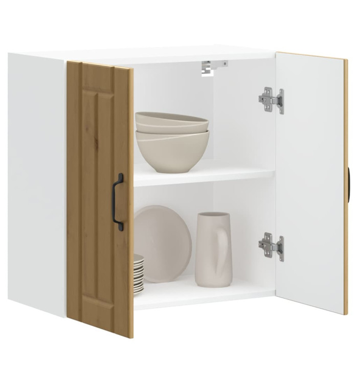 Armoire murale de cuisine Lucca chêne artisanal bois ingénierie | Mobilier & Déco