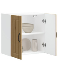 Armoire murale de cuisine Lucca chêne artisanal bois ingénierie | Mobilier & Déco