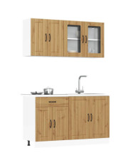 Ensemble d'armoires de cuisine 4 pcs Kalmar bois d'ingénierie | Mobilier & Déco