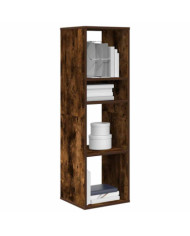 Bibliothèque chêne fumé 34x31x112 cm bois d'ingénierie | Mobilier & Déco