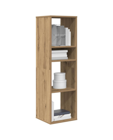 Bibliothèque chêne artisanal 34x31x112 cm bois d'ingénierie | Mobilier & Déco