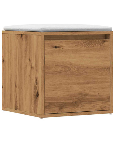 Tiroir boîte chêne artisanal 40,5x40x40 cm bois d'ingénierie | Mobilier & Déco