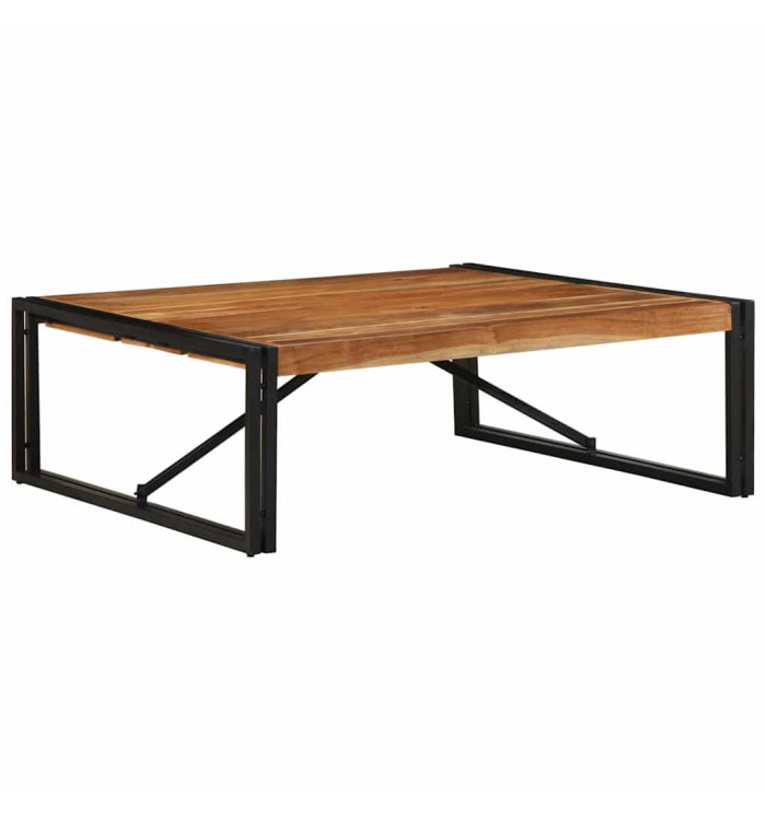 Table basse 100x100x35 cm bois massif acacia | Mobilier & Déco