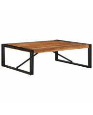 Table basse 100x100x35 cm bois massif acacia | Mobilier & Déco