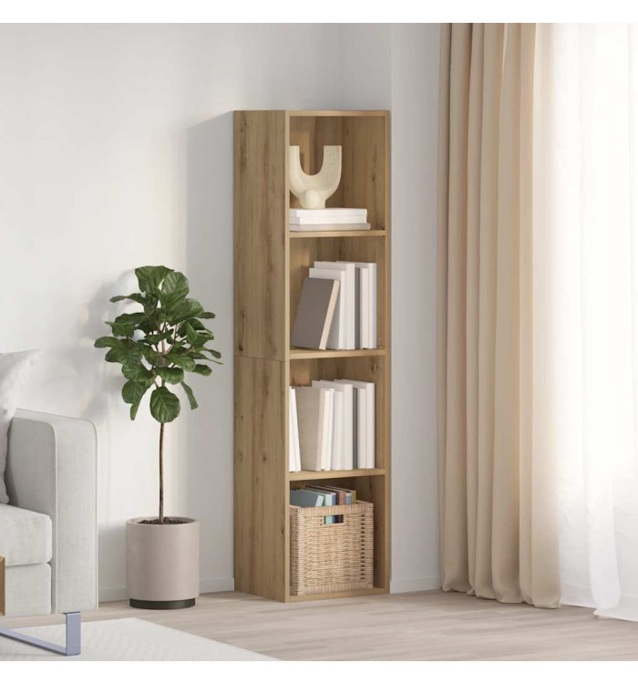 Bibliothèque/Meuble TV chêne artisanal 36x30x143 cm | Mobilier & Déco