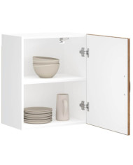 Armoire murale de cuisine Lucca vieux bois bois ingénierie | Mobilier & Déco