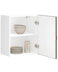 Armoire murale de cuisine Lucca chêne marron bois ingénierie | Mobilier & Déco