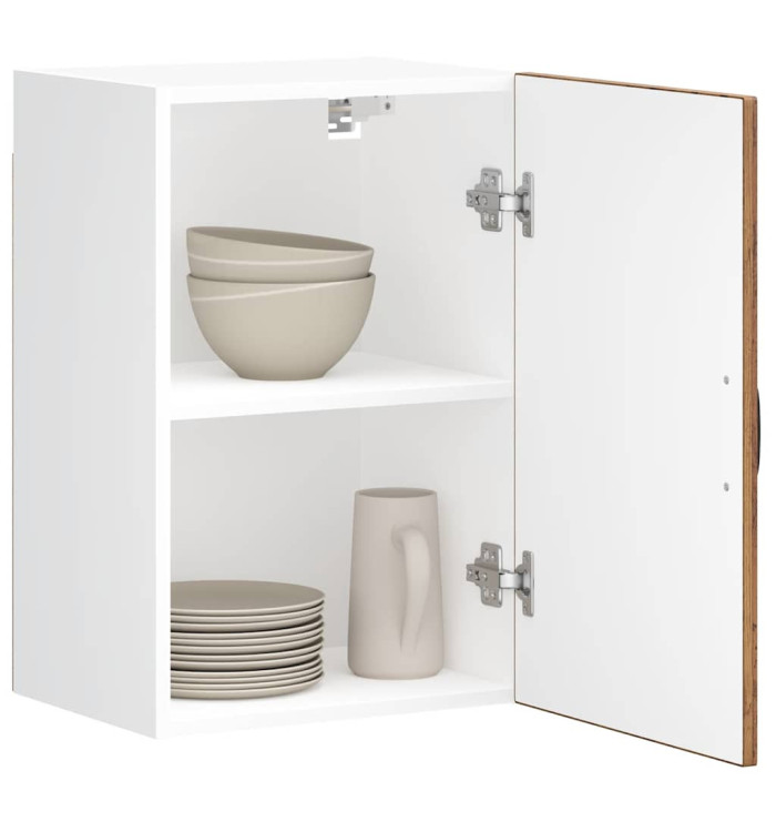 Armoire murale de cuisine Lucca vieux bois bois ingénierie | Mobilier & Déco