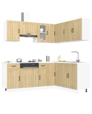 Ensemble d'armoires de cuisine 11 pcs Lucca bois d'ingénierie | Mobilier & Déco
