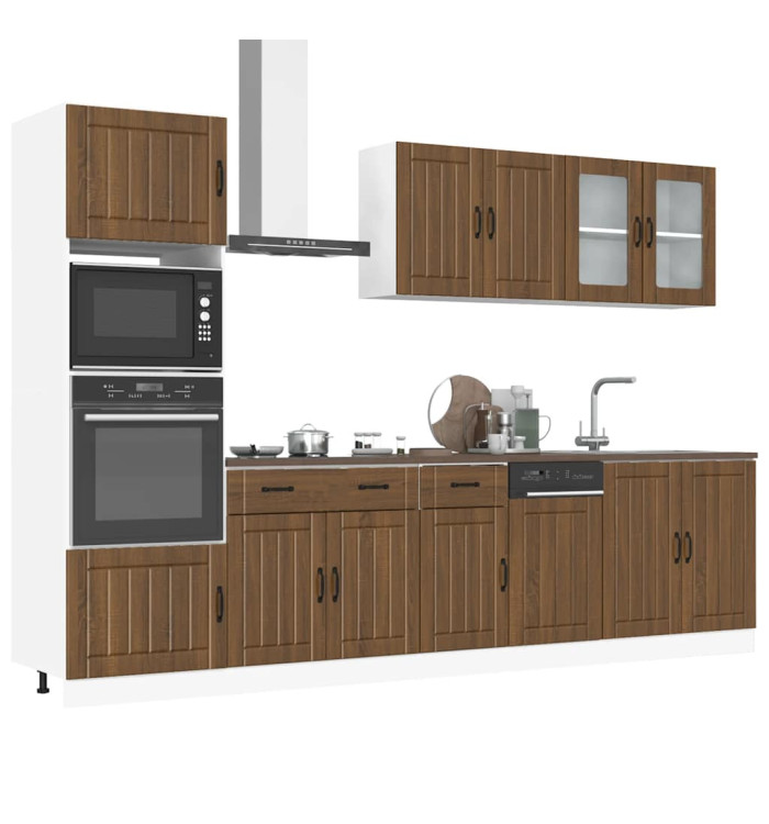 Ensemble d'armoires de cuisine 7 pcs Kalmar bois d'ingénierie | Mobilier & Déco