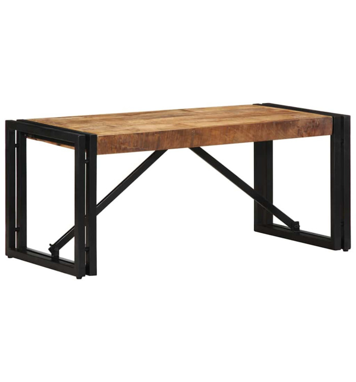 Table basse 80x40x35 cm bois de manguier massif brut | Mobilier & Déco