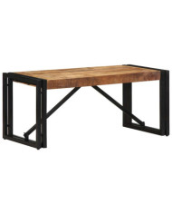 Table basse 80x40x35 cm bois de manguier massif brut | Mobilier & Déco