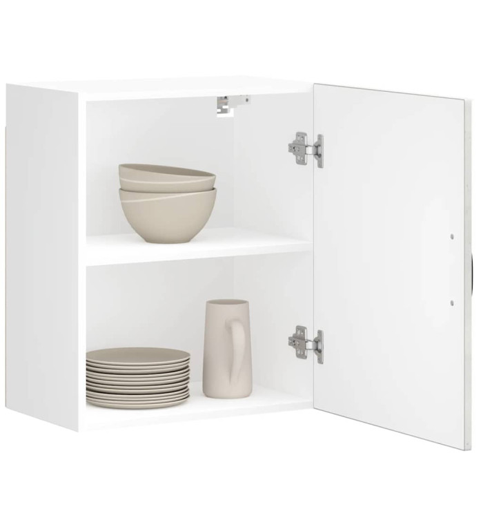 Armoire murale de cuisine Lucca gris béton bois ingénierie | Mobilier & Déco