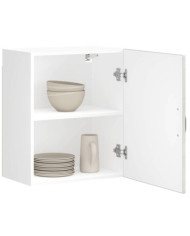Armoire murale de cuisine Lucca gris béton bois ingénierie | Mobilier & Déco