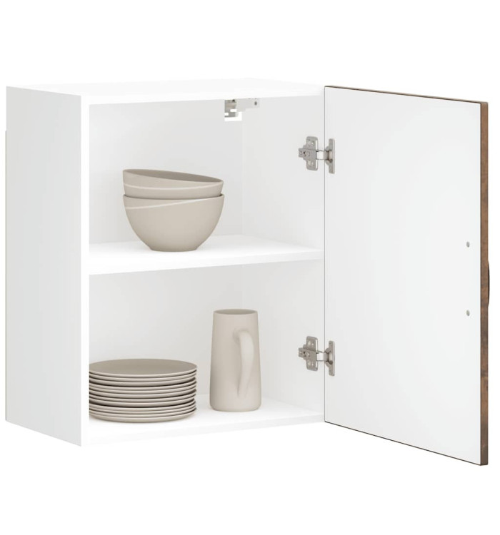 Armoire murale de cuisine Lucca chêne fumé bois ingénierie | Mobilier & Déco