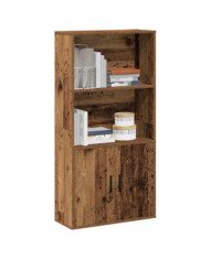 Bibliothèque vieux bois 60x24x120 cm bois d'ingénierie | Mobilier & Déco
